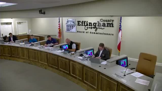 Finance Director Mark Barnes presents Effingham County's fiscal year 2026 budget draft