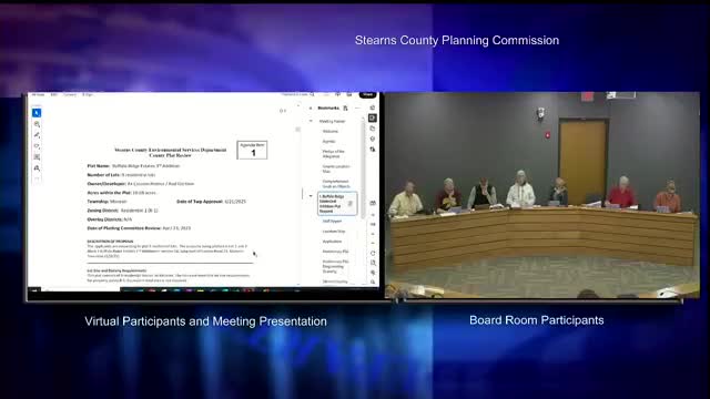 Stearns planning commission recommends approval of Buffalo Ridge Estates plat amid Richmond annexation, groundwater concerns