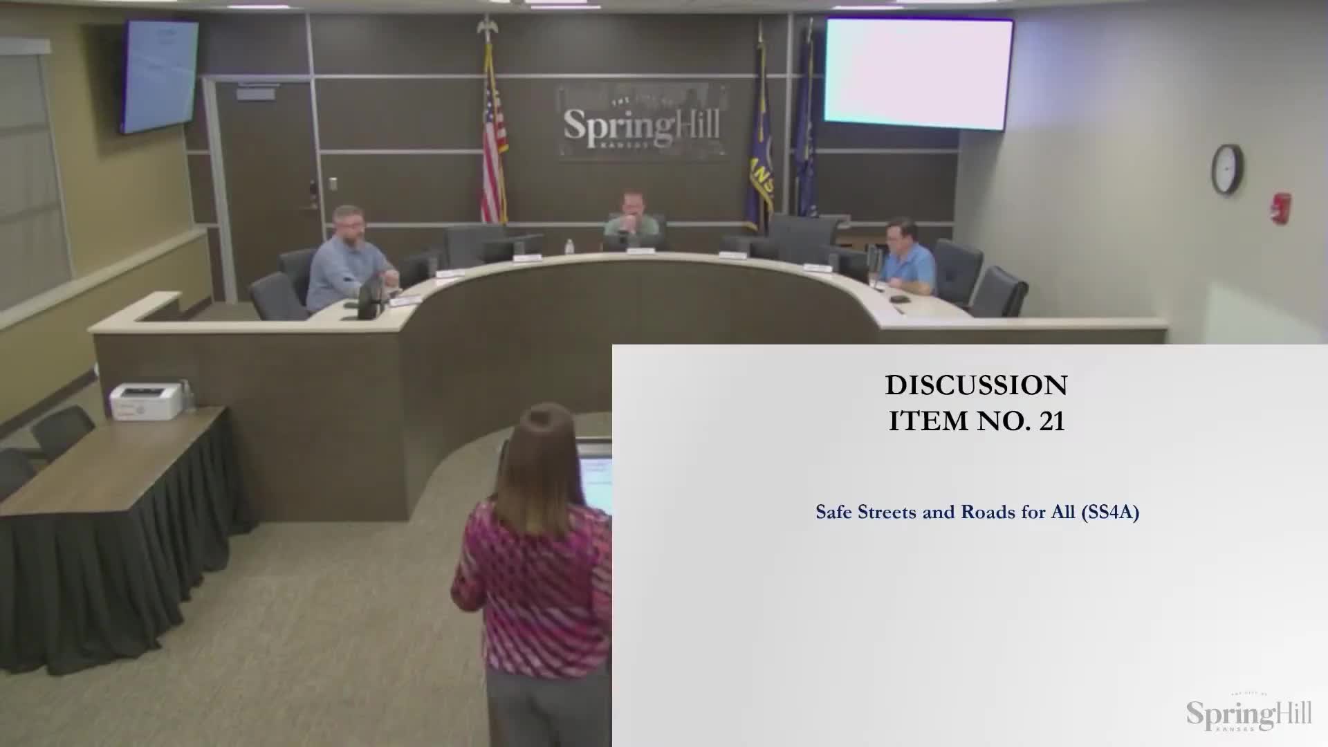 Spring Hill council hears 20-year Safe Streets for All safety plan; short-term actions proposed