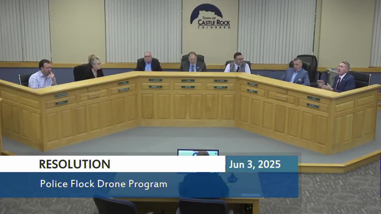 Castle Rock Council approves drone monitoring resolution for community safety