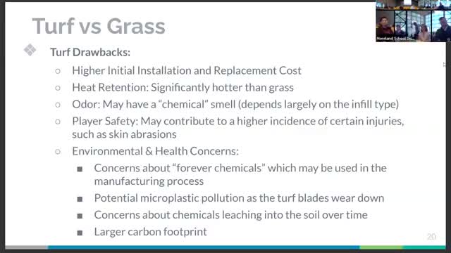 Santa Clara schools evaluate synthetic turf versus natural grass maintenance costs and environmental impact