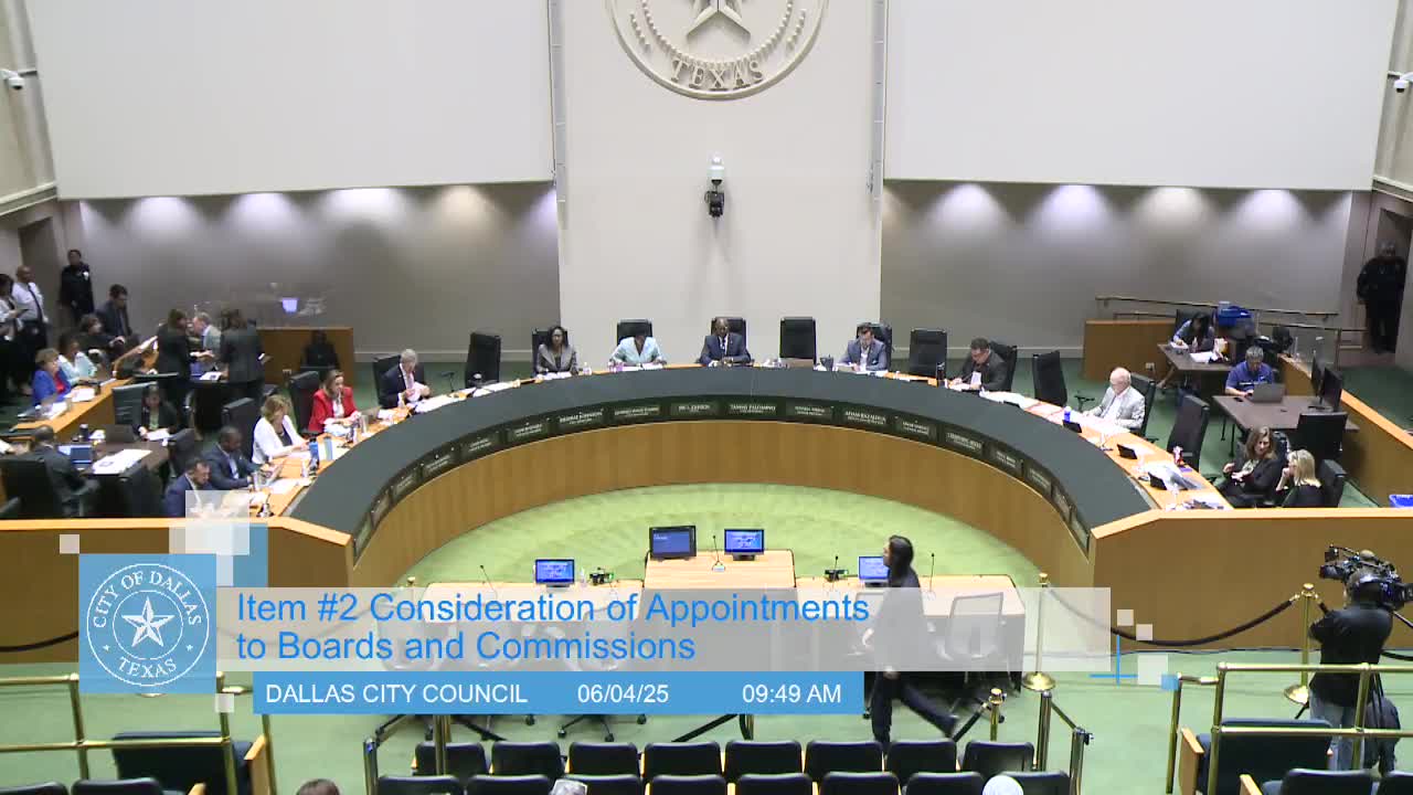 Director Concarley updates Dallas City Council on transportation infrastructure initiatives
