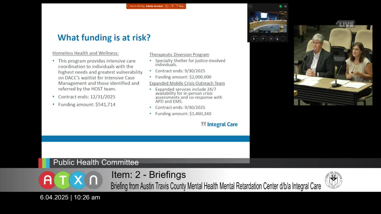 City Council discusses $4M funding risks for homeless health and 24/7 response teams