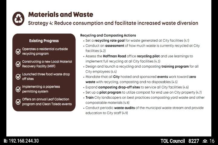 Toledo sets ambitious waste diversion goals with new recycling and composting initiatives