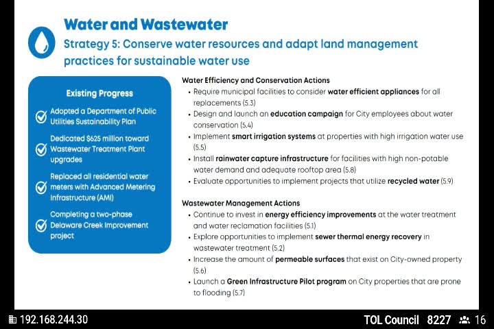 City implements water conservation and air quality initiatives with $625M investment