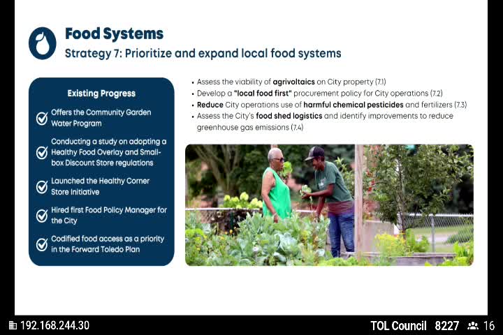 City Council expands local food initiatives and sustainable land use strategies