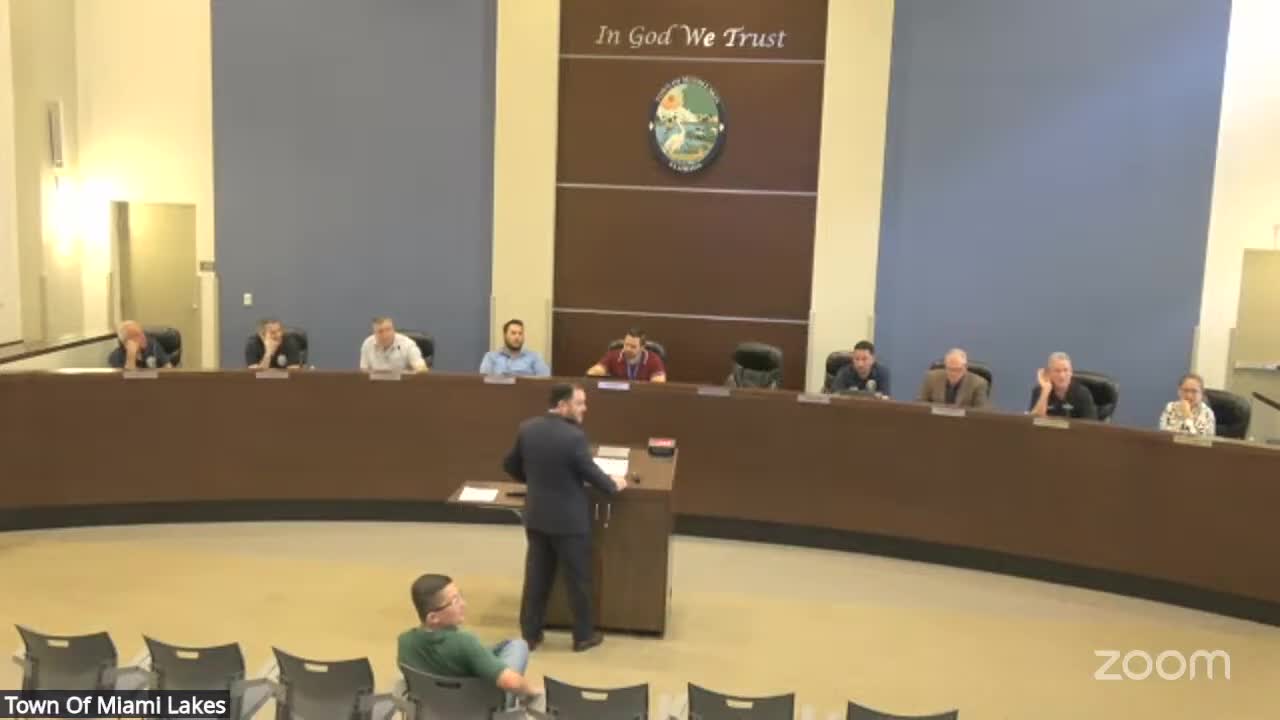 Miami Lakes Council debates regulations on residential flags and rolling billboards