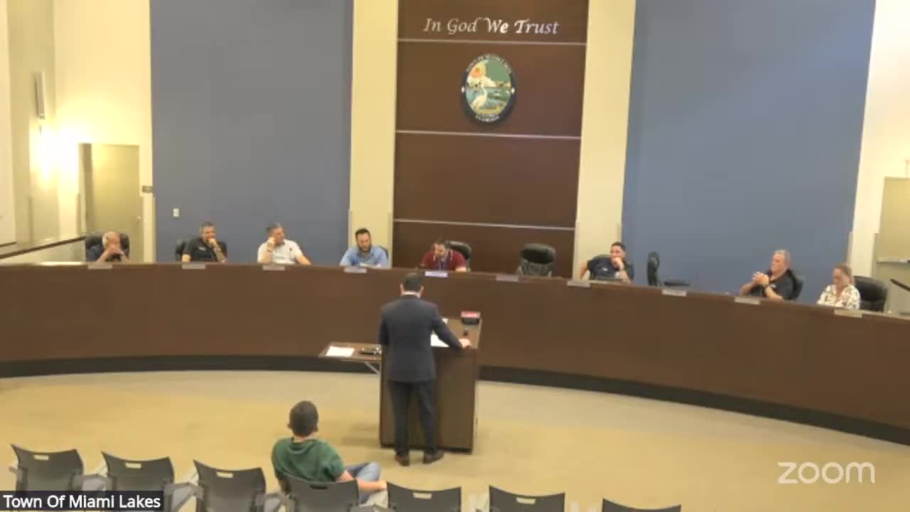 Miami Lakes Council discusses sign regulations amid legal considerations