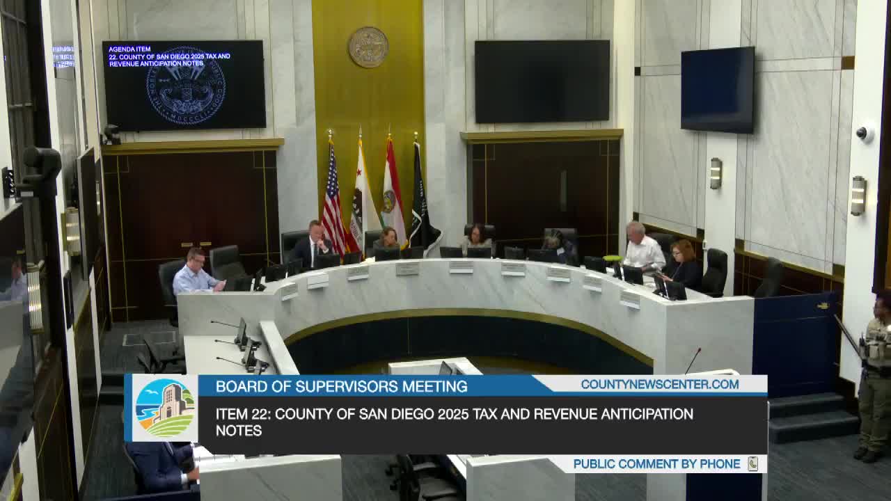 San Diego County Board approves $200 million loan for pension obligations