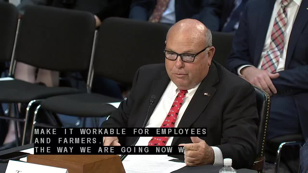 Senators address wage rates and tariffs impacting US agriculture and labor supply