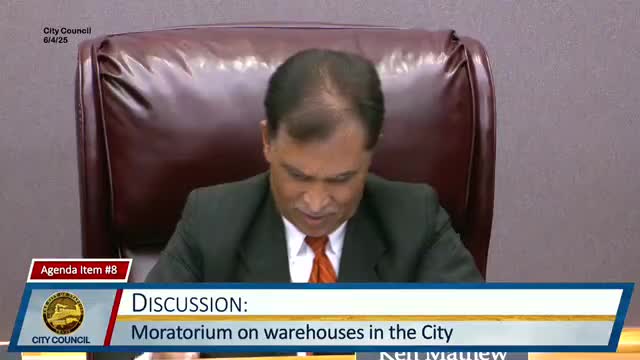 City Council proposes moratorium on new warehouse developments amid public concerns
