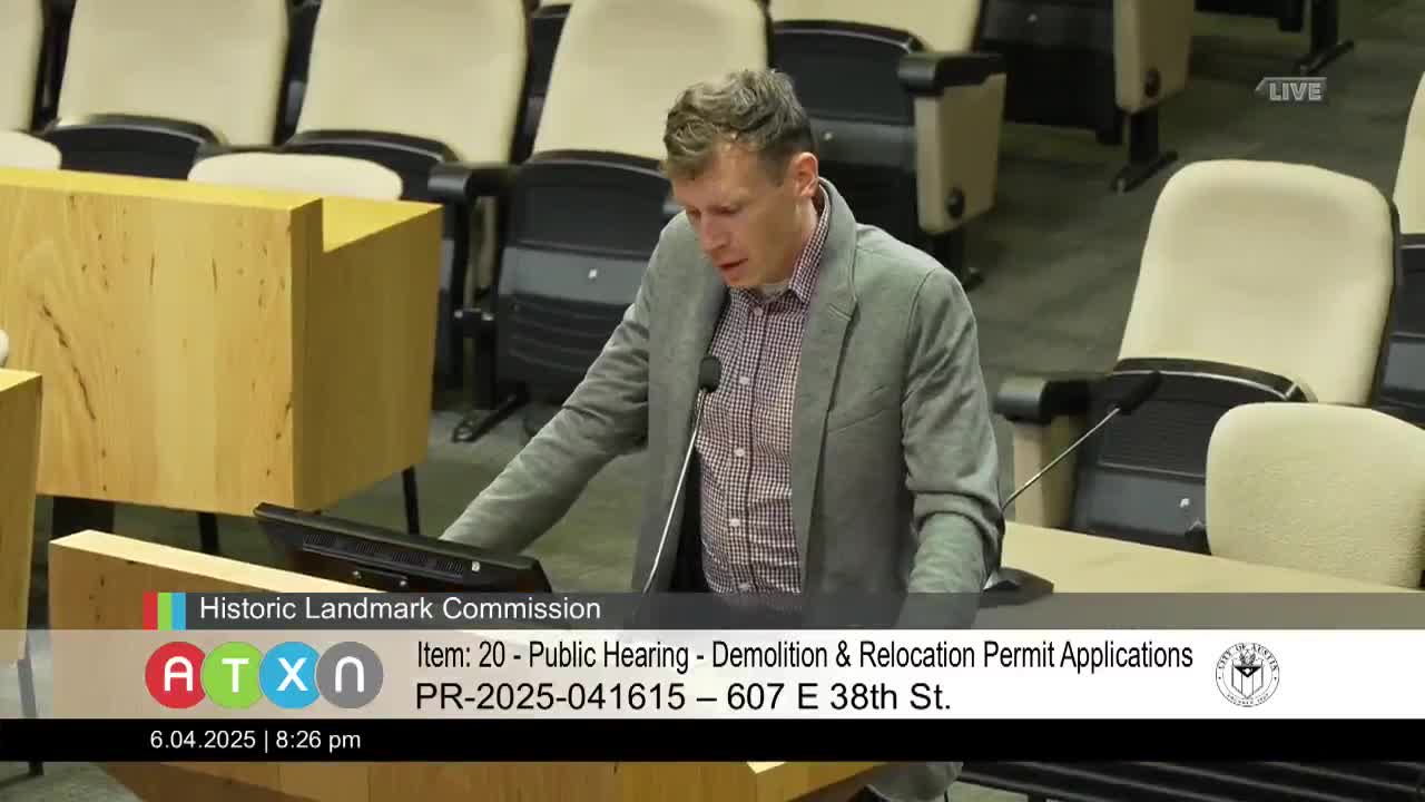 Austin panel reviews demolition permit for historic duplex on East 30 Eighth Street