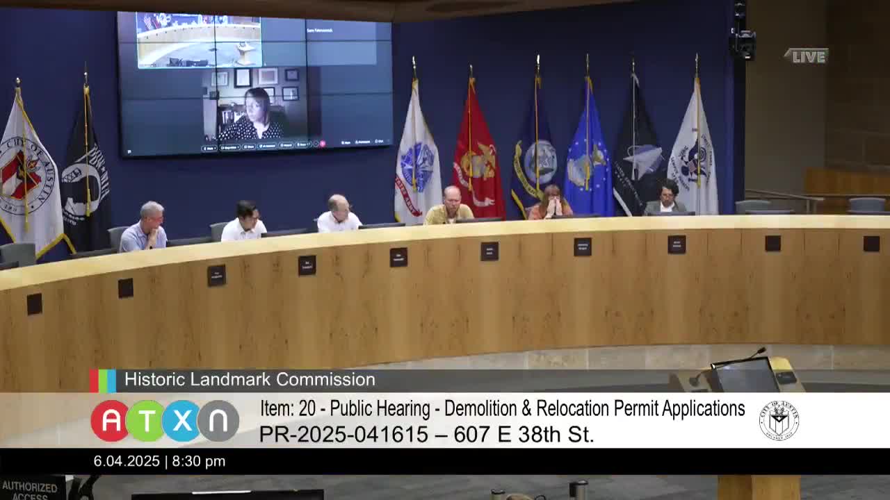 Hancock Neighborhood Association opposes demolition of historic homes at commission hearing