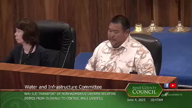 Pat Fung outlines debris management strategy during hurricane season in Maui