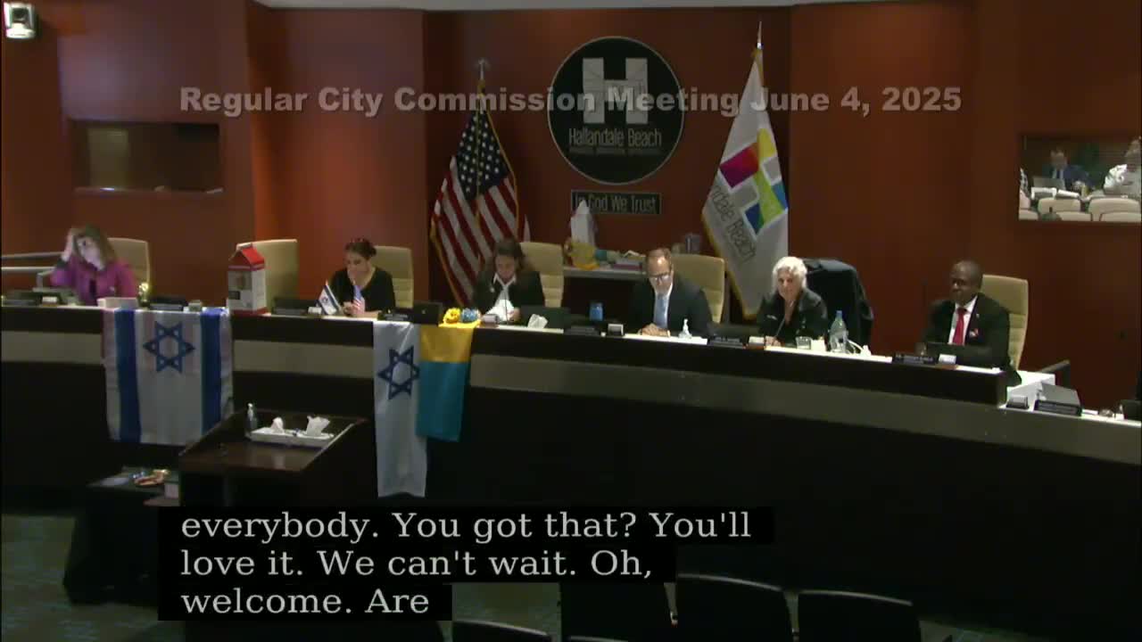 Hallandale Beach City Commission honors community leaders and law enforcement at meeting