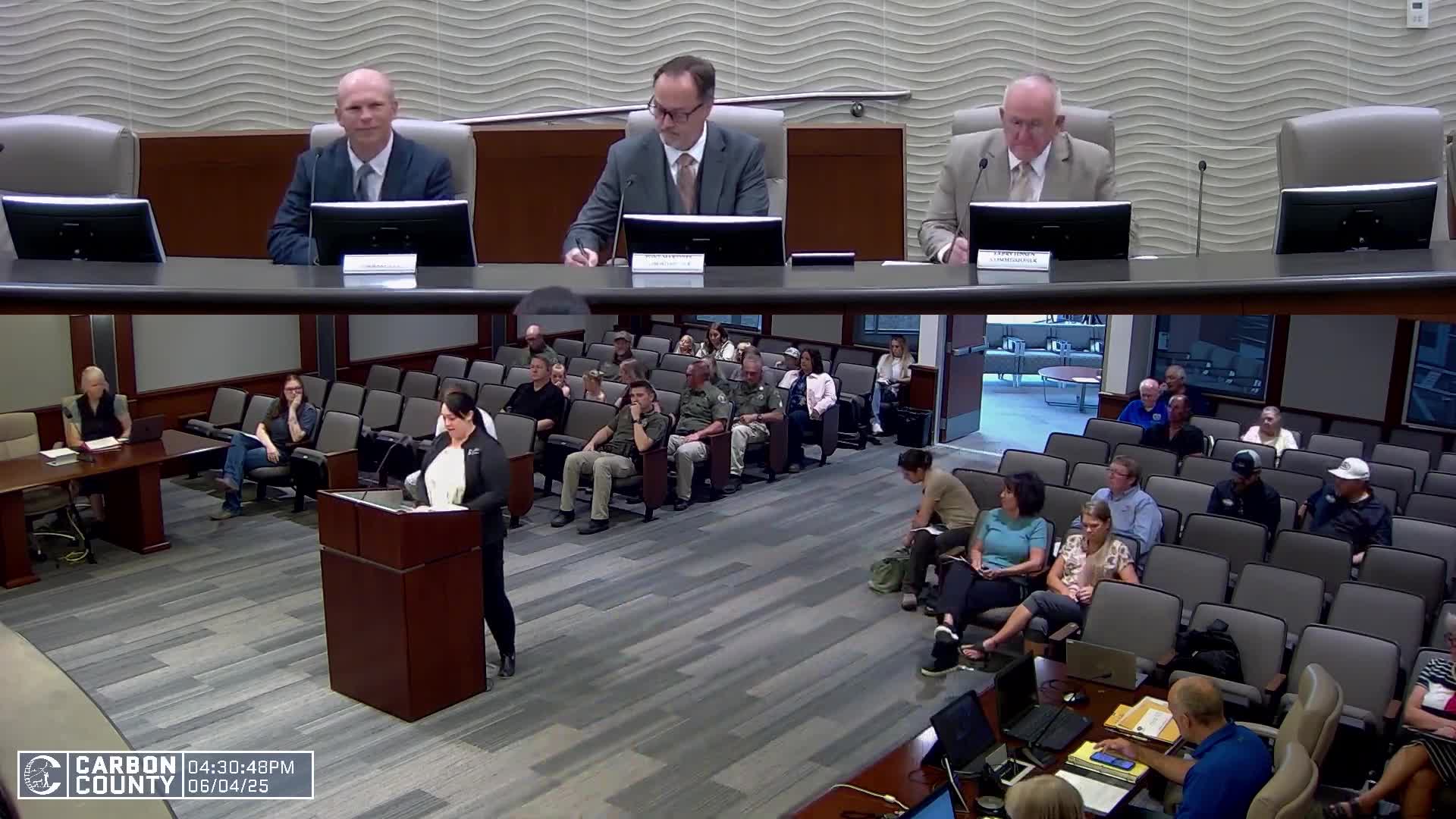Carbon County honors four deputies for outstanding service in schools and community