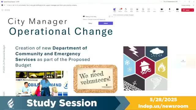 Independence proposes new Community and Emergency Services department, funds homeless outreach coordinator from marijuana tax