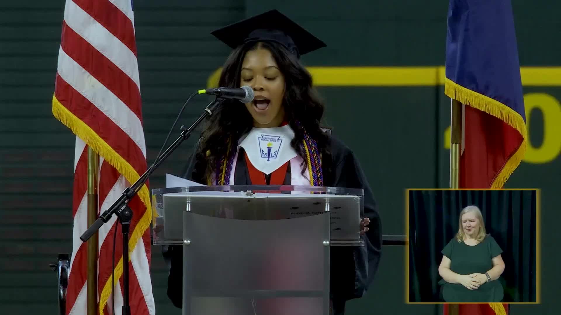 Superintendent Matt Smith addresses Martin High School graduating class in Arlington ISD ceremony