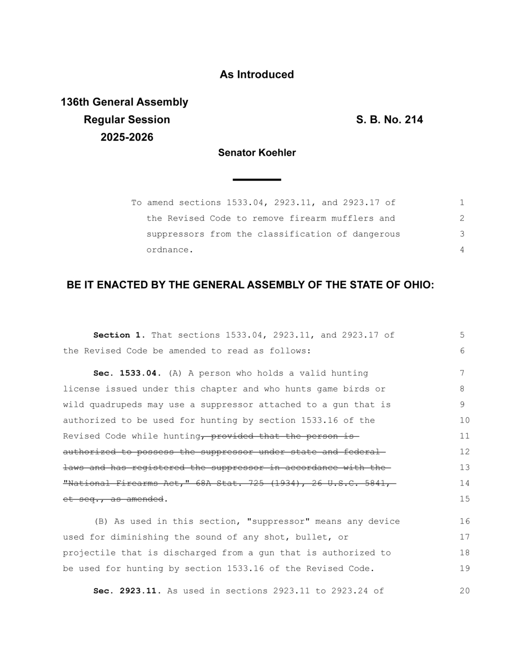 Ohio allows hunters to use suppressors under new regulation
