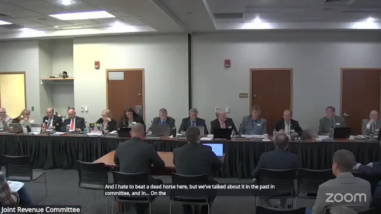 Wyoming Revenue Committee discusses property tax reforms and exemptions for homeowners