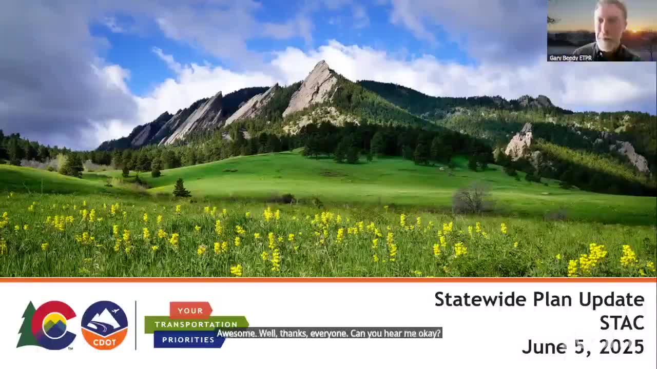 CDOT readies draft statewide plan; telephone town halls and survey feed July public comment period