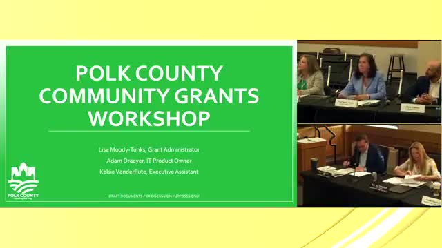 Polk County supervisors review changes to grants, sponsorships and application portal