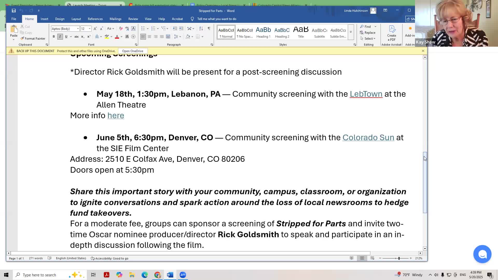 Denver film center to host Oscar nominee director's screening and discussion