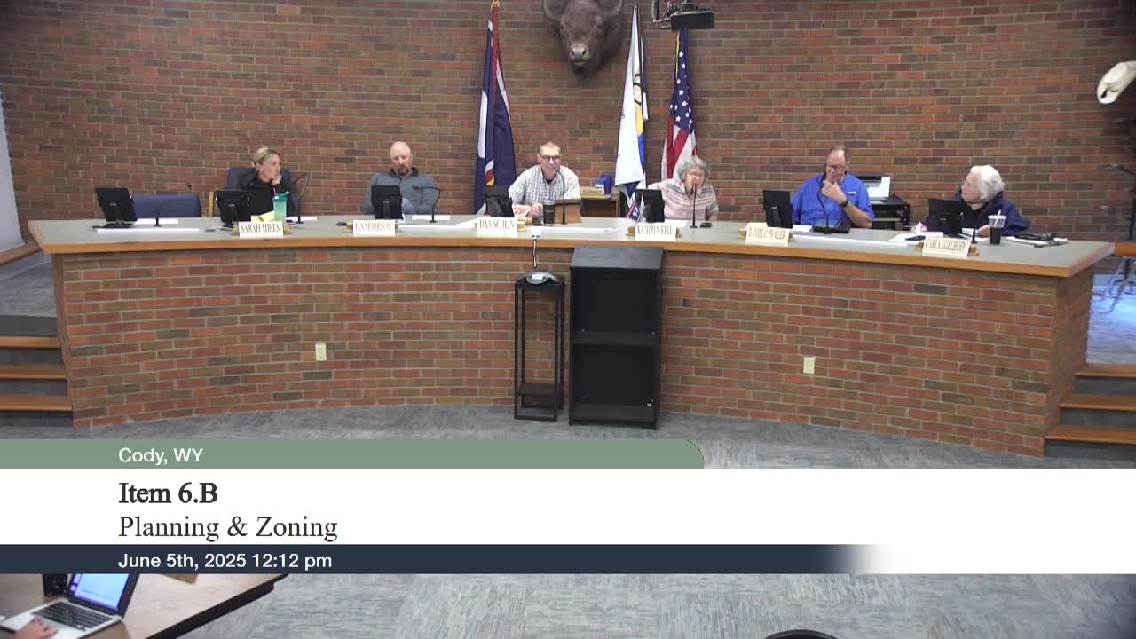 Cody Canal water rights transfer affects subdivision approval in city planning meeting