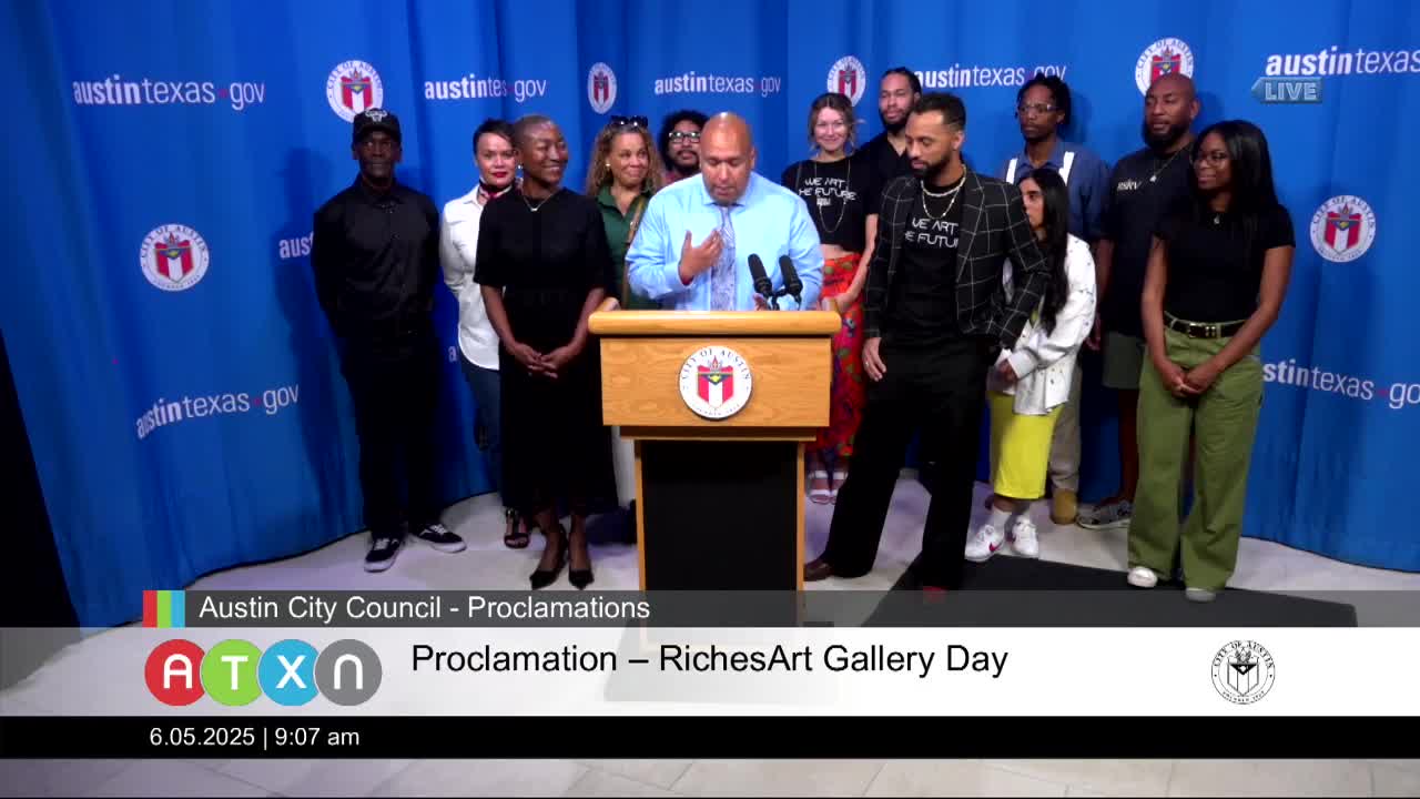 Austin proclaims Rich's Art Gallery Day honoring BIPOC art advocacy