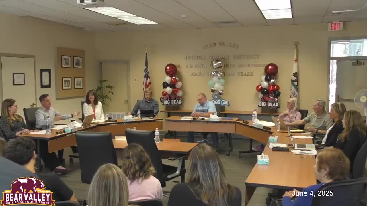 Bear Valley Unified examines dual-enrollment expansion; staffing and delivery model identified as key challenges