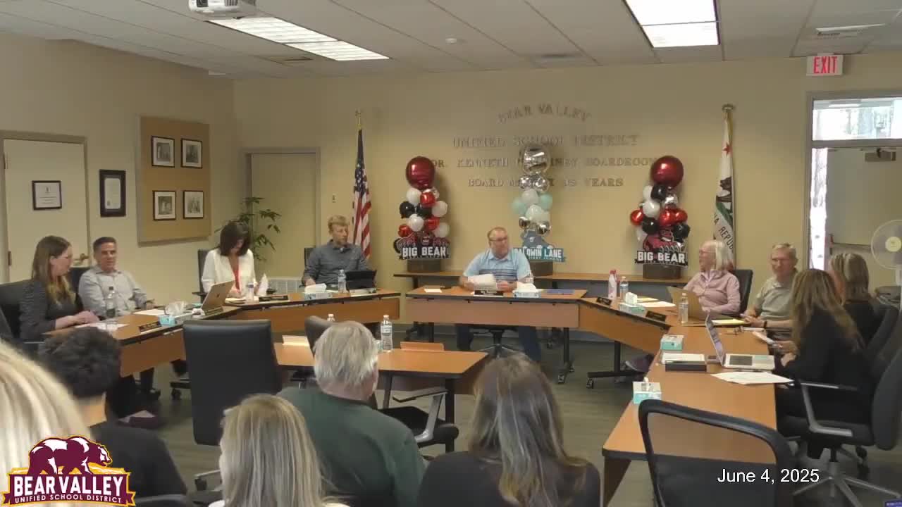 Resident criticizes curriculum and diversity programs during Bear Valley Unified public comment