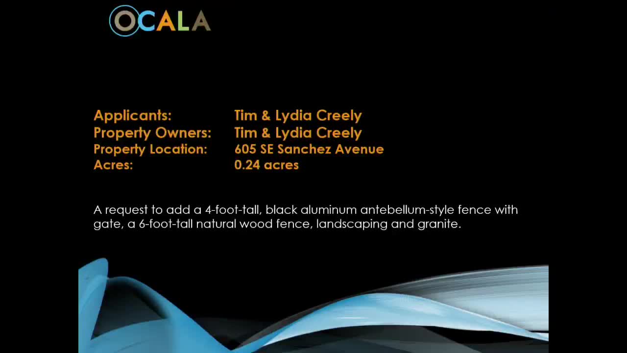 Ocala Historic Board reviews landscaping and fencing changes for 1895 property