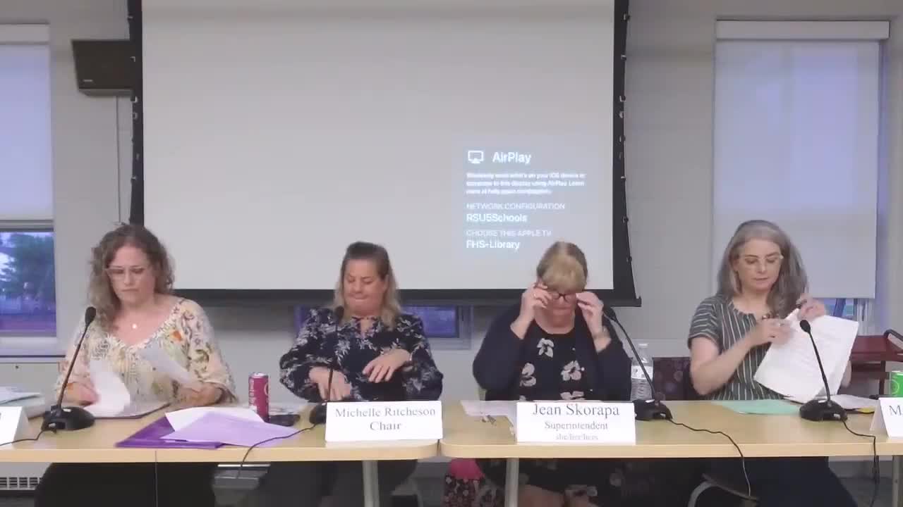 RSU 5 outlines energy‑audit projects and tennis‑court engineering need; some repairs planned for summer