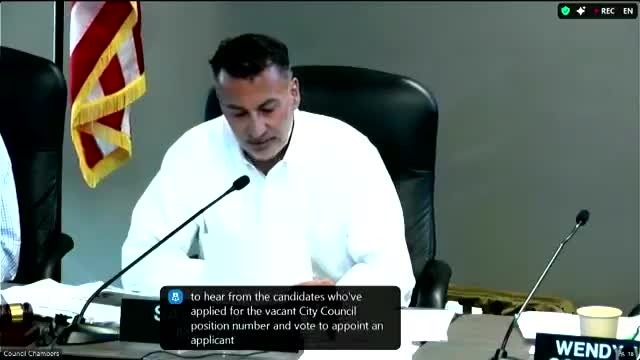 Council appoints Daniel Becker to fill vacant seat after candidate interviews