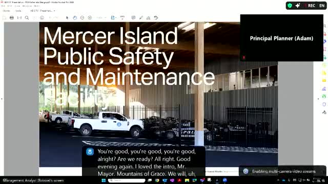 Mercer Island council briefed on schematic design and $103.9 million estimate for new public safety and maintenance facility