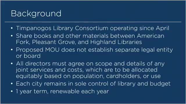 Library directors partner for resource sharing between Highland, Pleasant Grove and American Fork