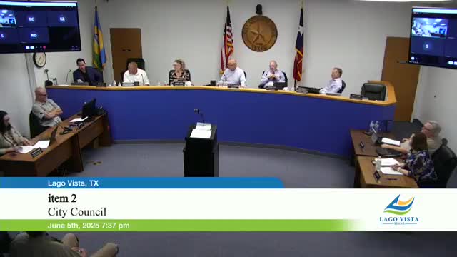 Lago Vista Council Tables Citizen Bond Oversight Committee Proposal for Further Review