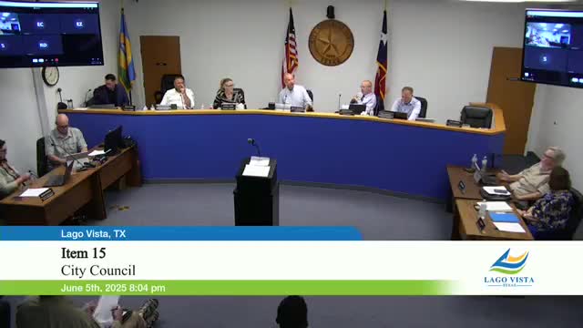 Lago Vista Council Approves Bylaws for Economic Development Corporation