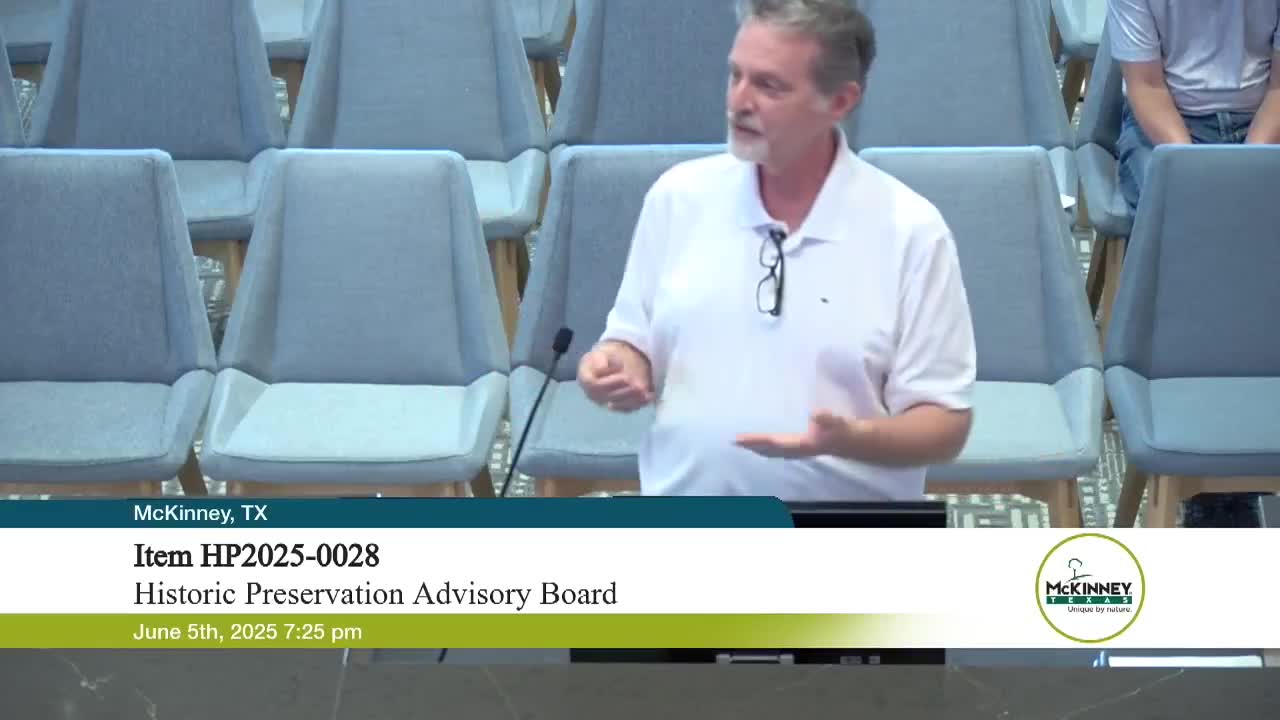 McKinney Planning Board weighs options for historic home renovation approval