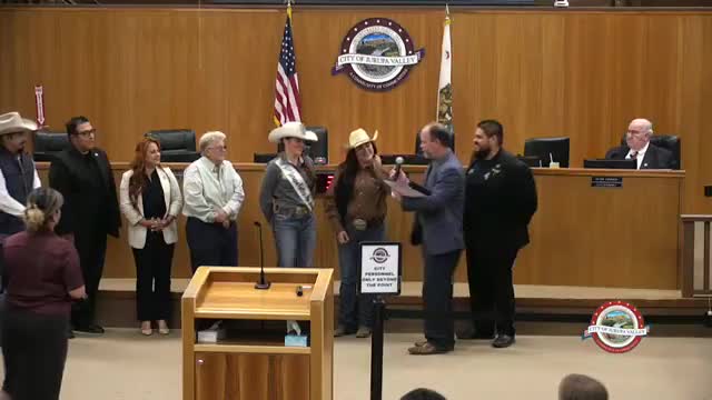 Mayor Buxton honors contributors at California State Horsemen's Association rodeo proclamation