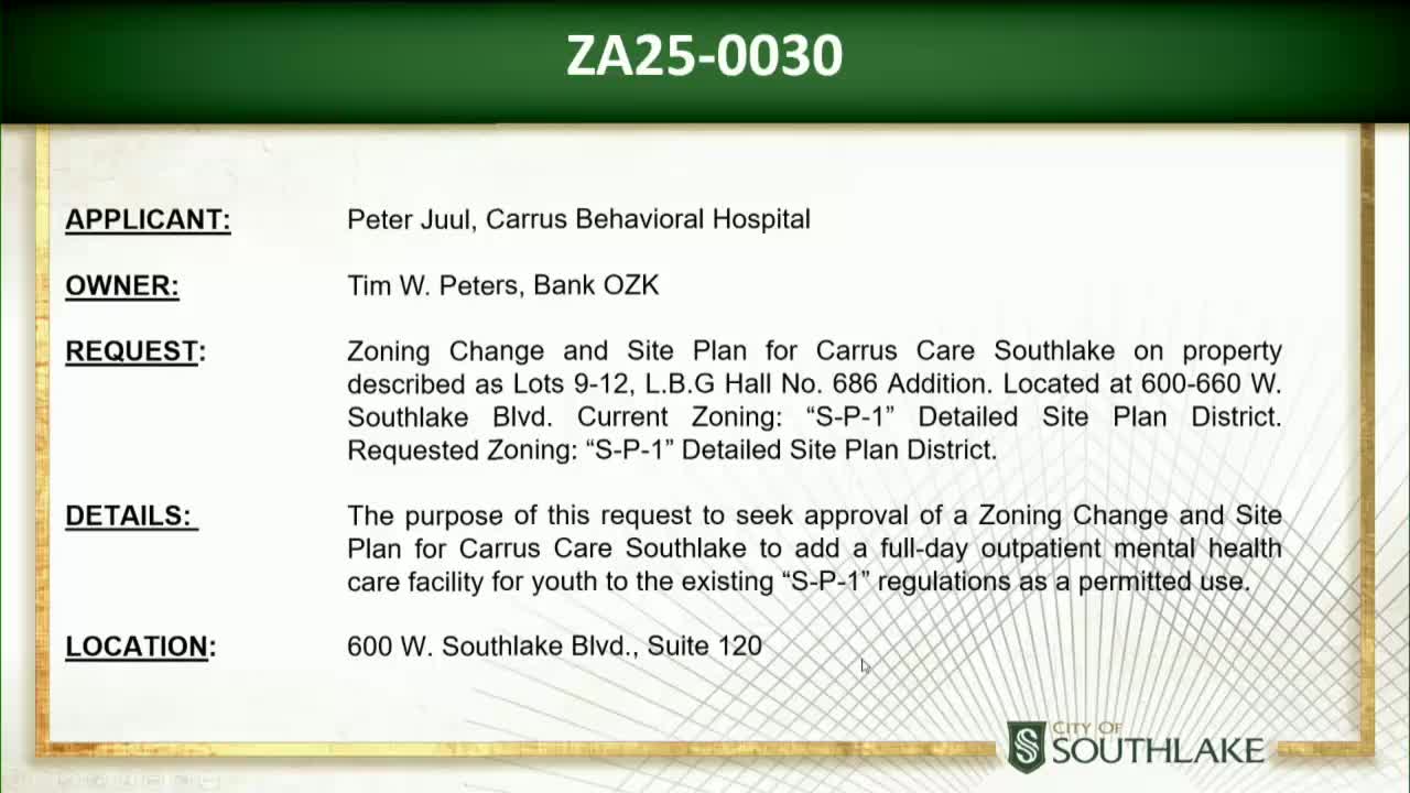 Keras seeks approval for outpatient mental healthcare facility for youth on South Lake Boulevard