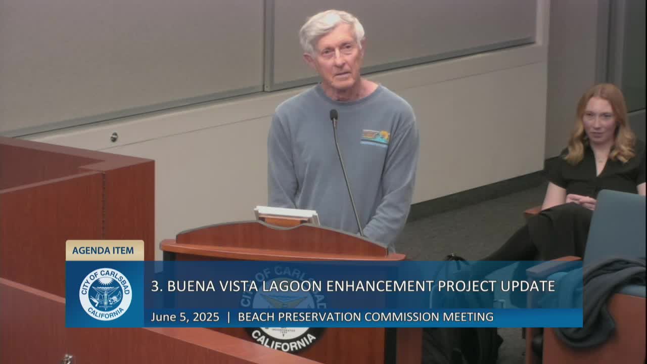 Local resident criticizes water quality and mosquito control efforts in Carlsbad lagoon