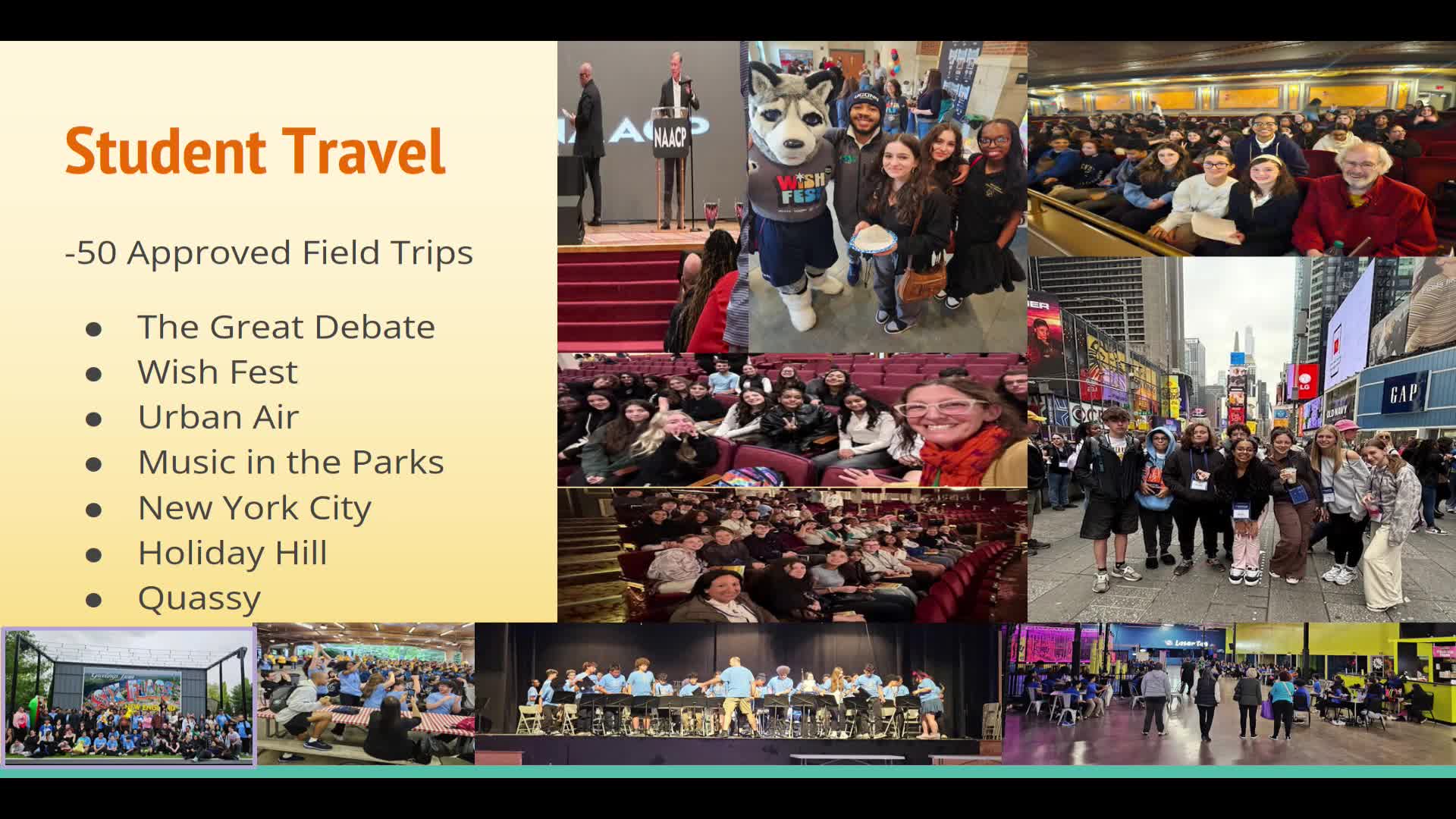Grade 8 students enjoy first out-of-state trip to New York City since COVID