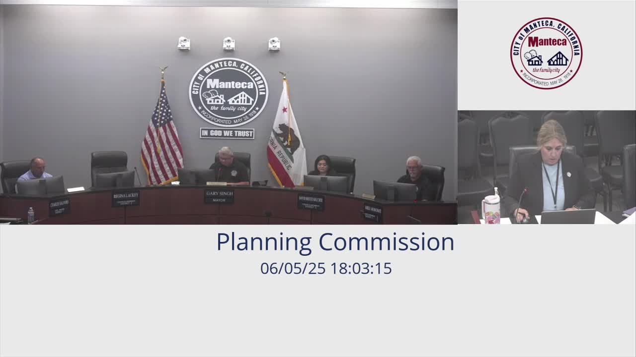 Manteca Planning Commission extends tentative parcel map for Aratakis project at South Main Street