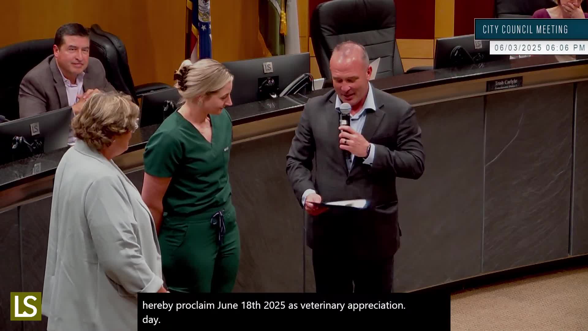Lee's Summit celebrates Vet Appreciation Day honoring Dr. Brockhouse's extraordinary care for Casey