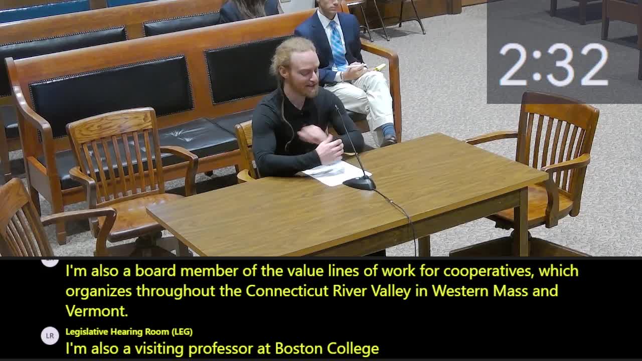 Ethan advocates for worker cooperatives as democratic business models