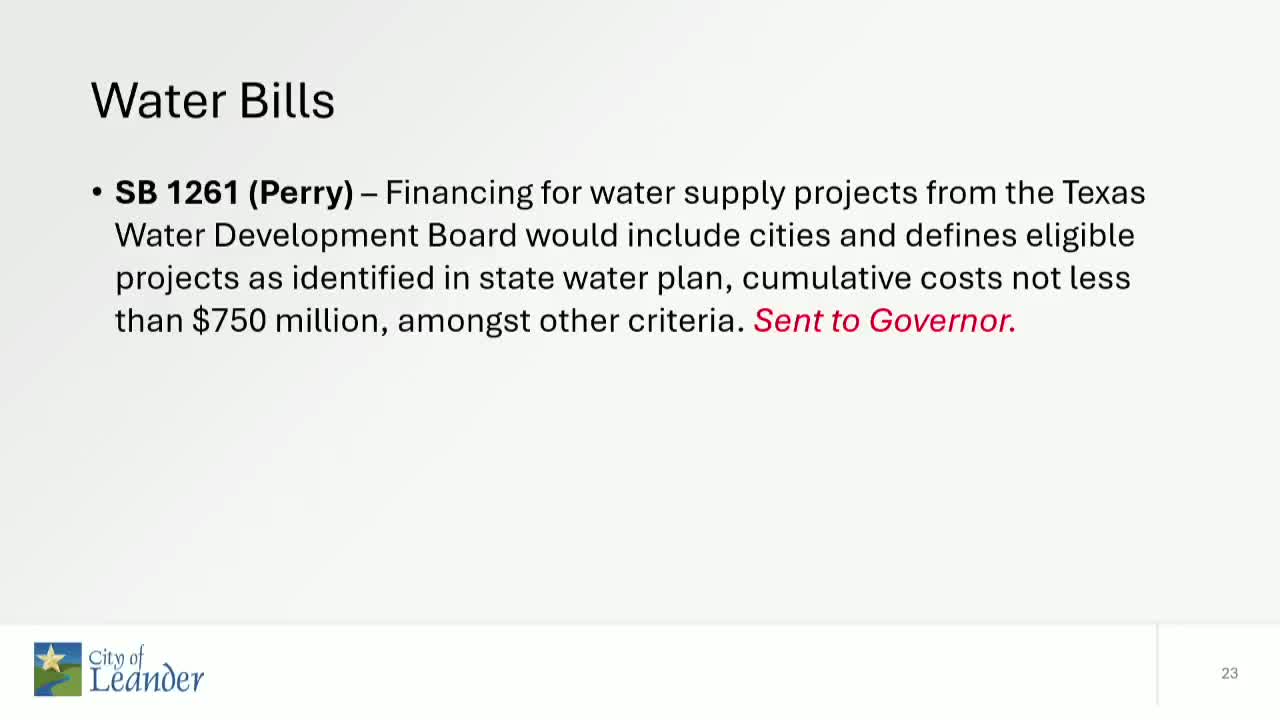 Leander leaders plan infrastructure improvements and economic development initiatives