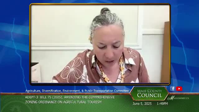 Council Discusses Agricultural Income Versus Tourism Revenue at Lanai Meeting