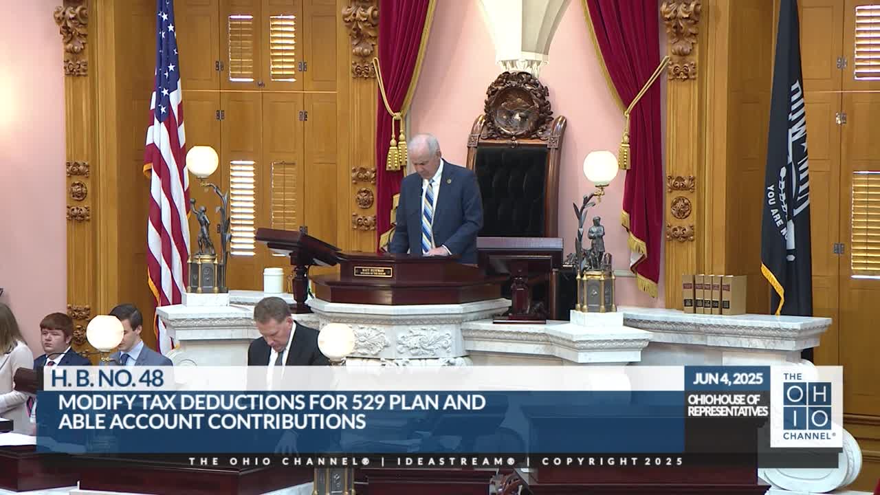 Ohio House passes income tax deduction bill for 529 plans and ABLE accounts