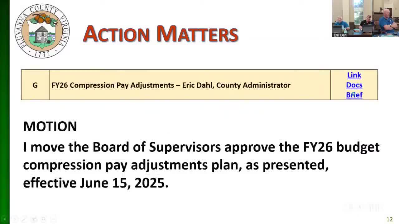 Board approves FY26 compression pay adjustments, effective June 15